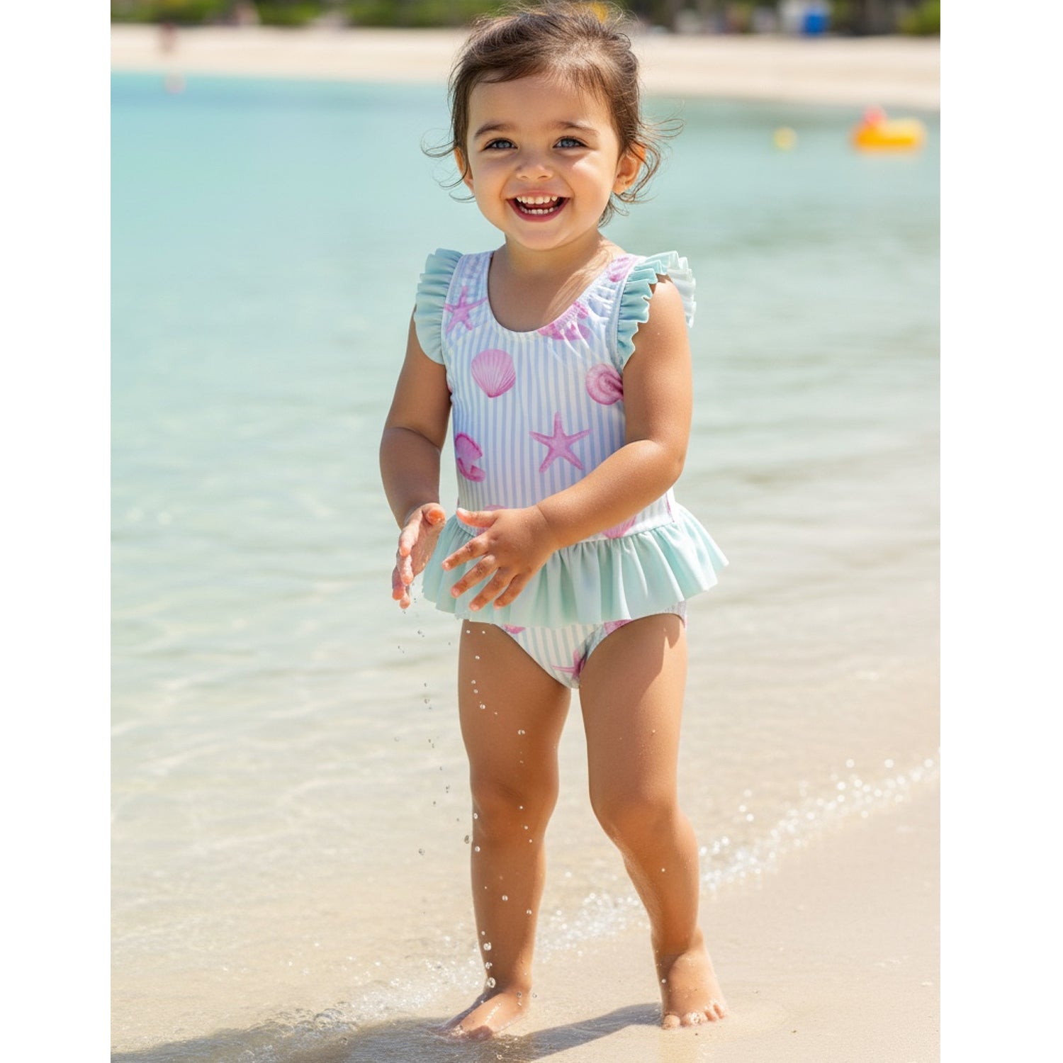 Mint Green Shells Swimsuit