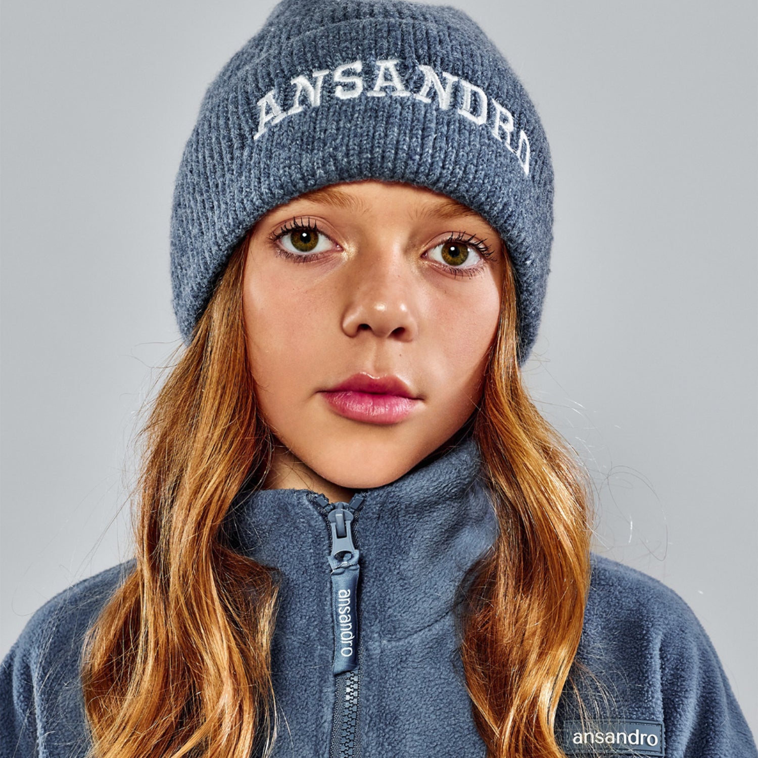 Slate Funnel Neck Fleece