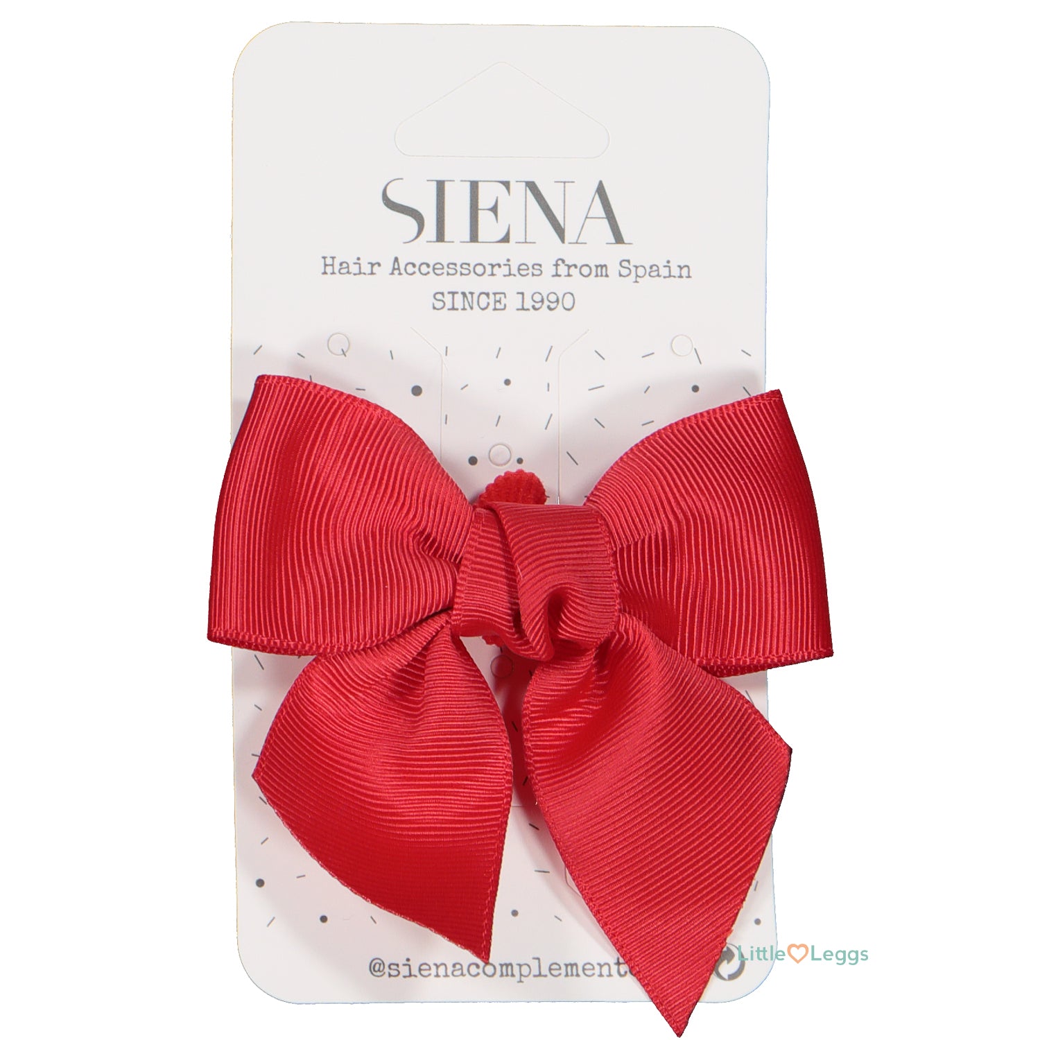 Red Hair Bow On Elastic
