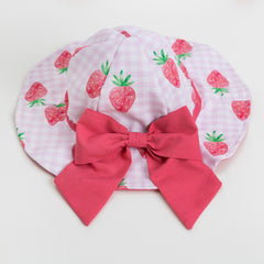 Strawberry Bow Sun Hat
