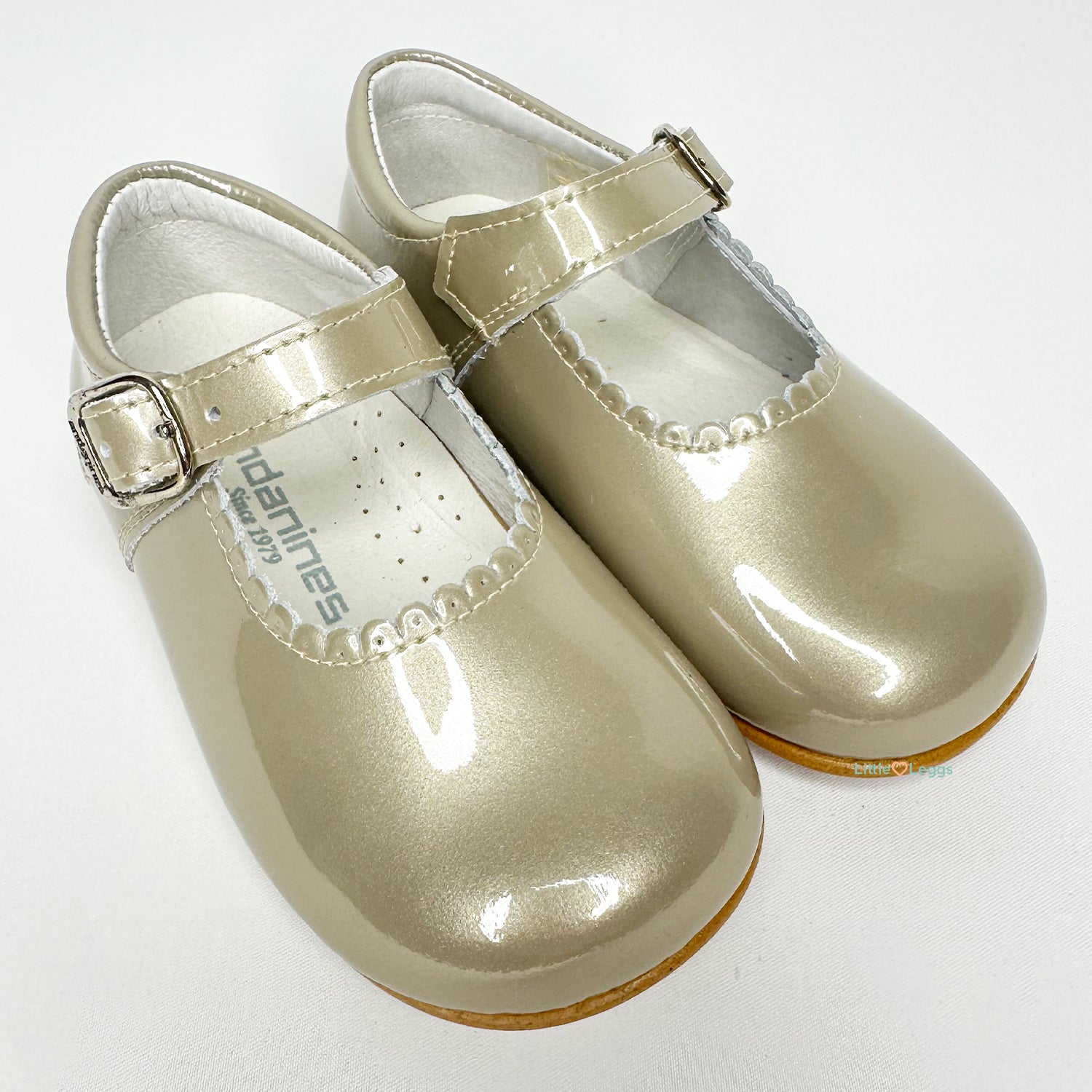 Girls Pearl Taupe Mary Jane
