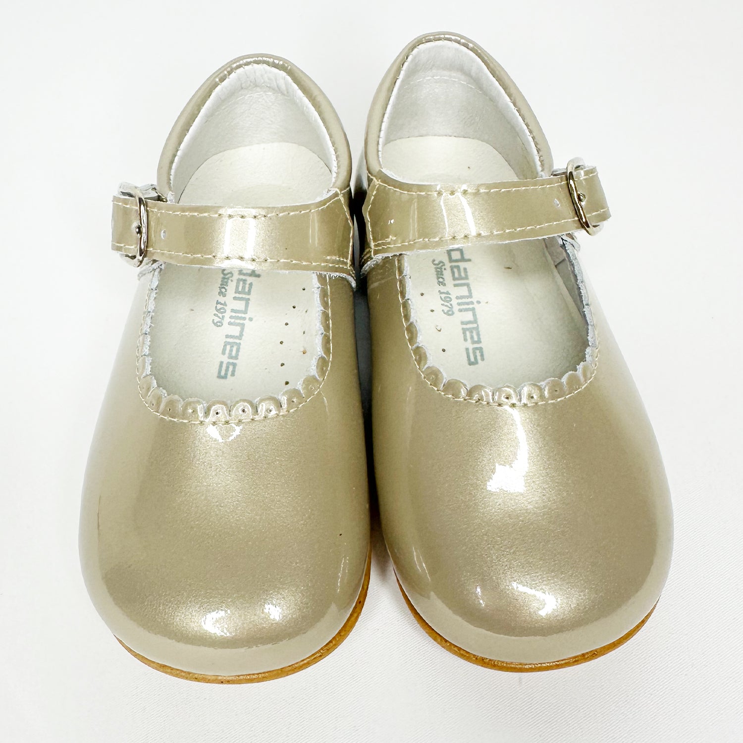 Girls Pearl Taupe Mary Jane