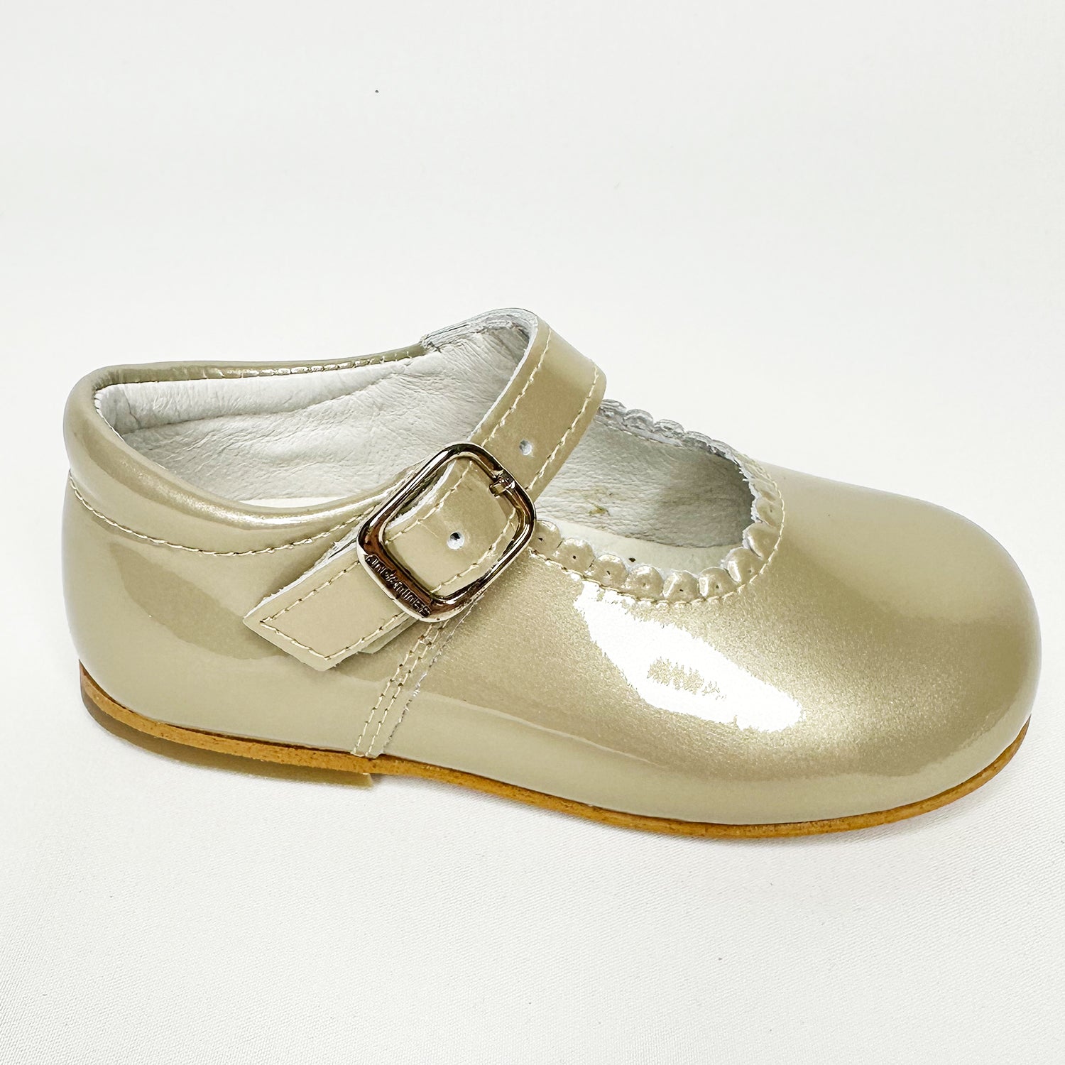 Girls Pearl Taupe Mary Jane