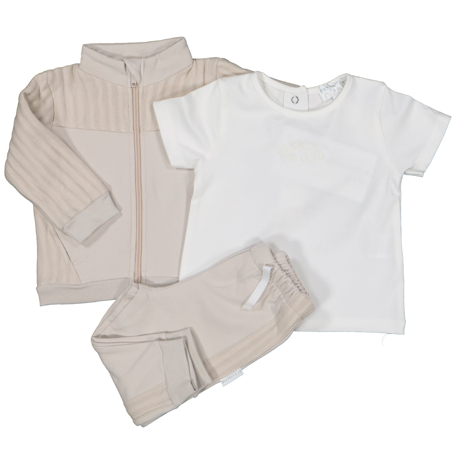 Usher - Beige 3 Piece Tracksuit