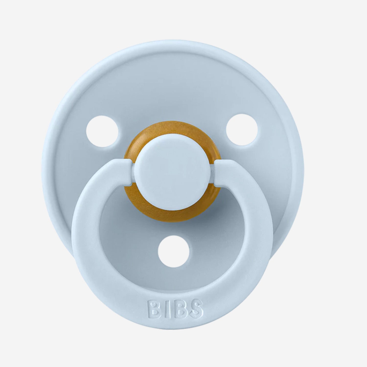 Bibs Twin Pack Dummy - White / Baby Blue