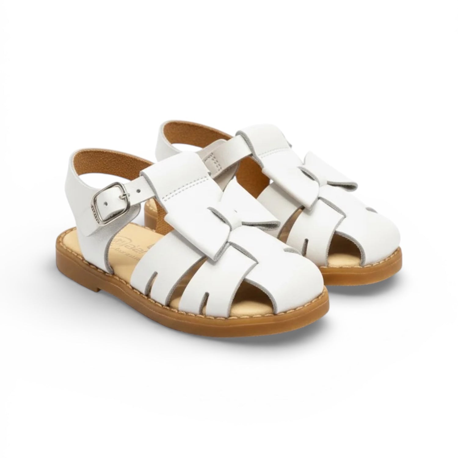 White Bow Cage Sandal