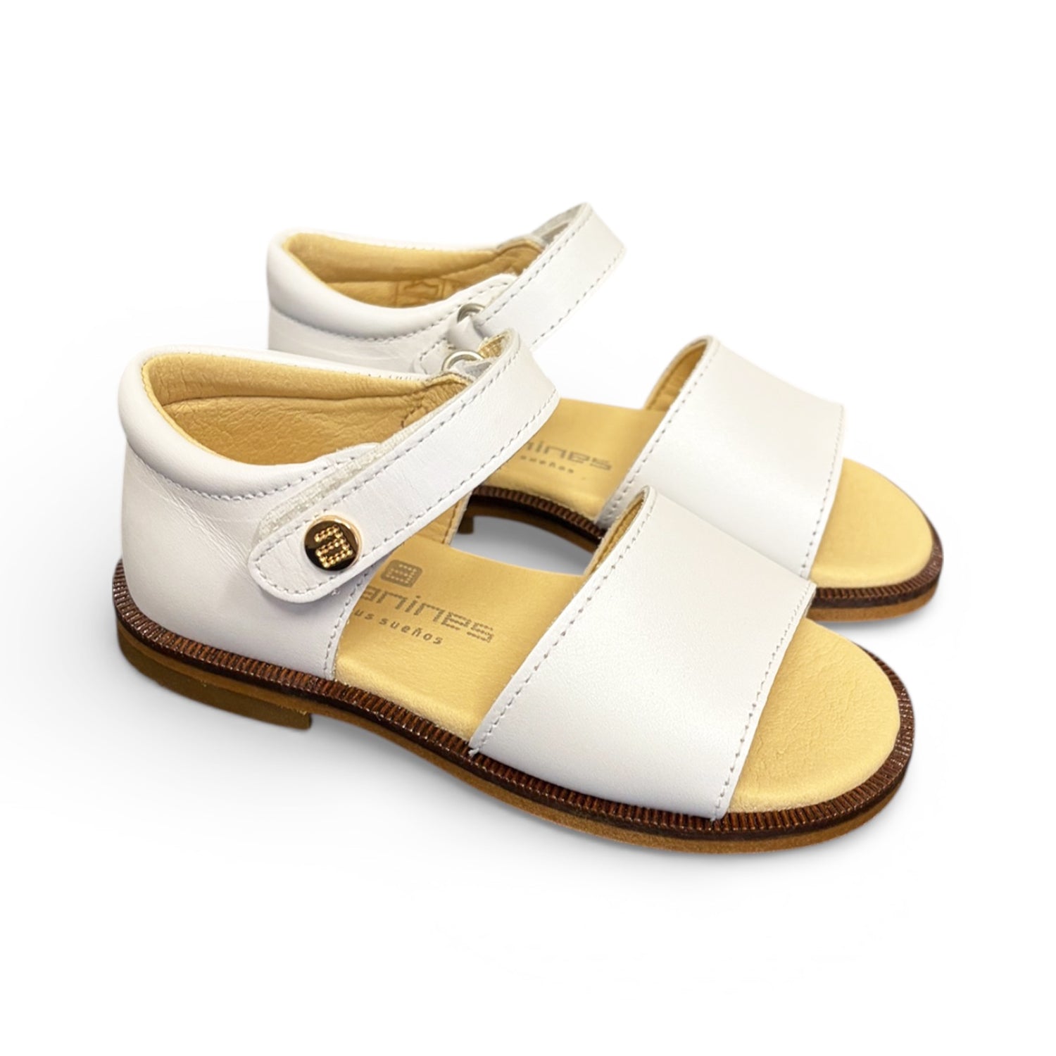 White Closed Back Sandal
