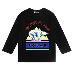 Black Polar Long Sleeve Top
