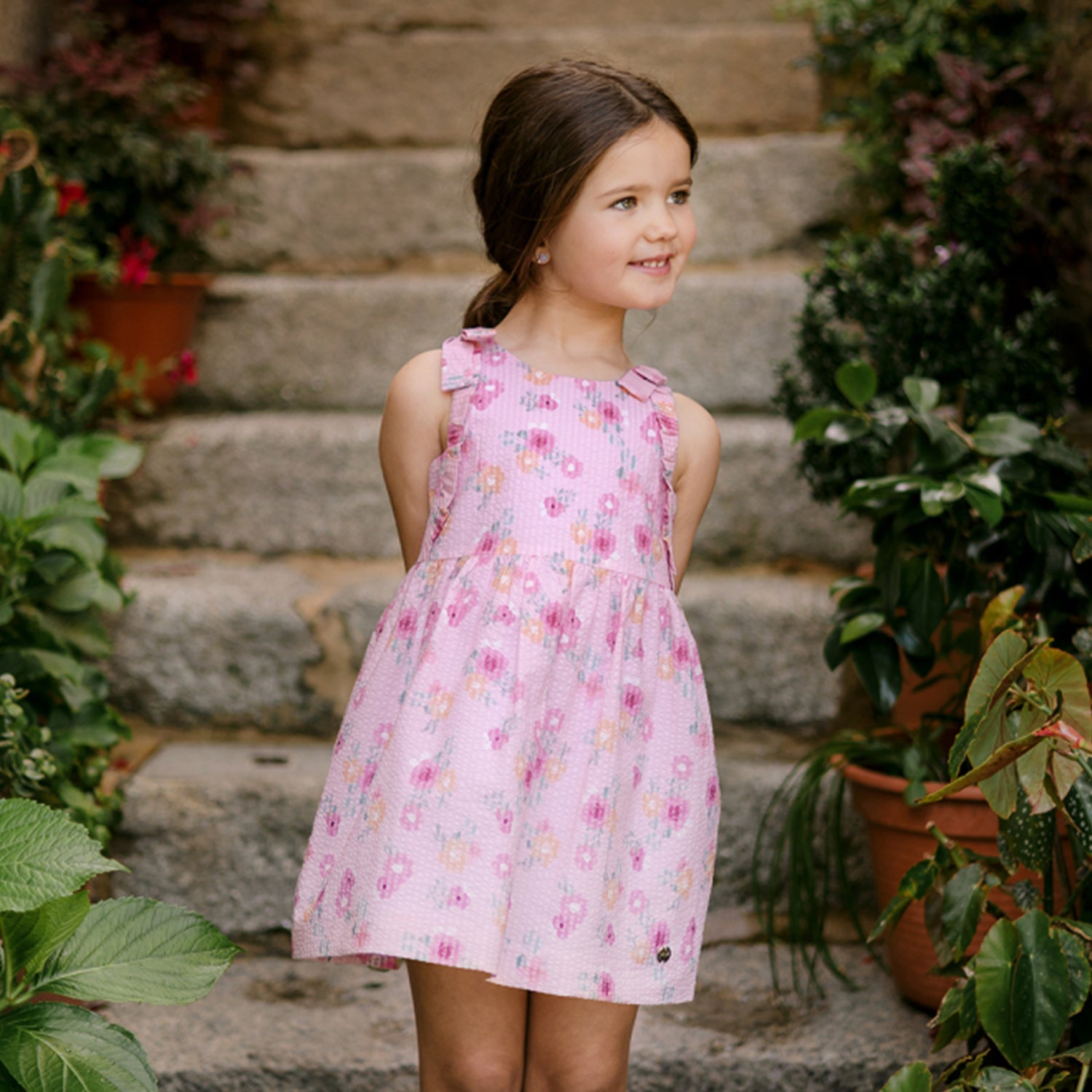 Pink Floral Dress