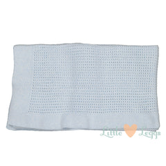 Blue Marl Patterned Blanket