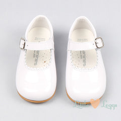 Girls White Patent Mary Jane Shoe