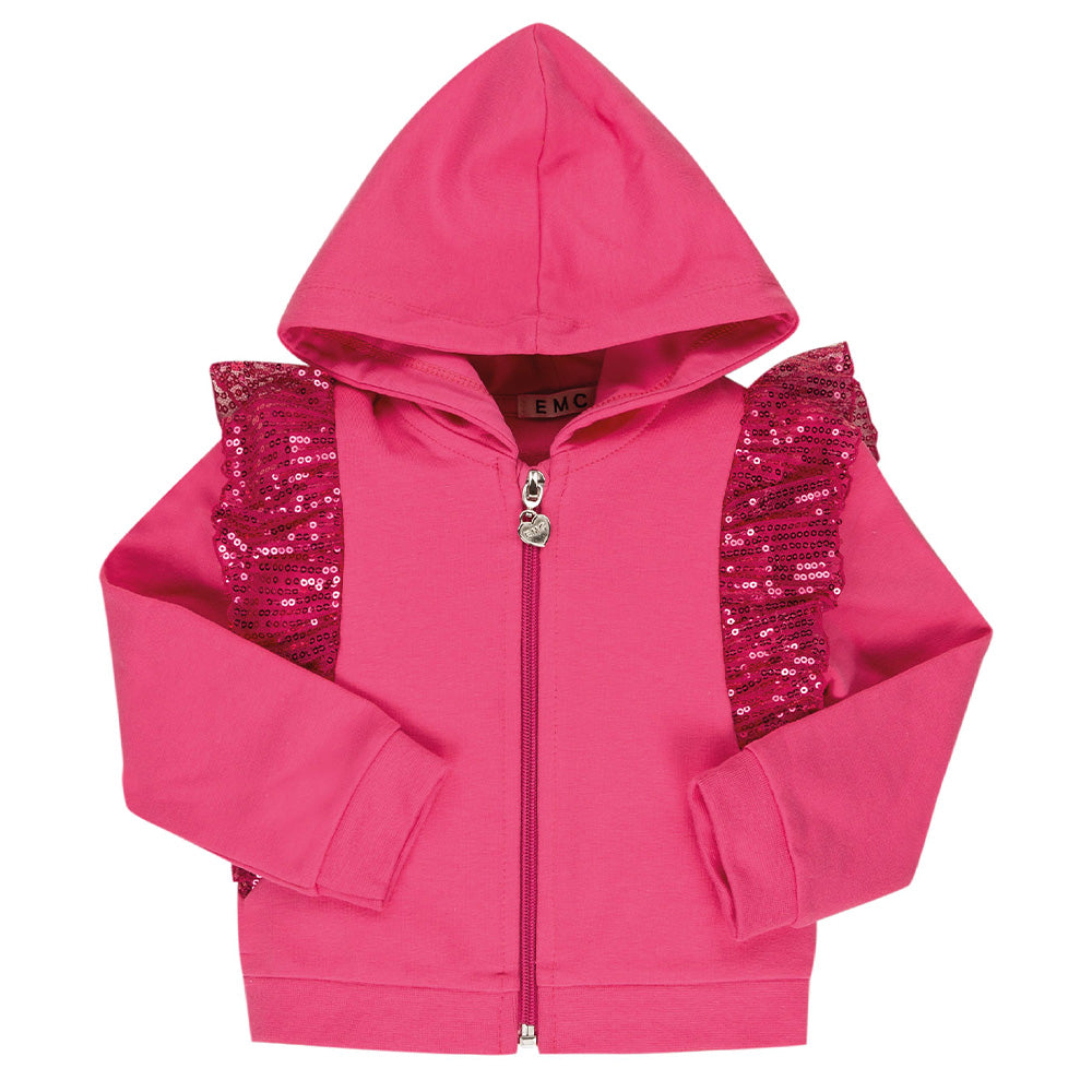 Pink Sparkle Frill Jacket
