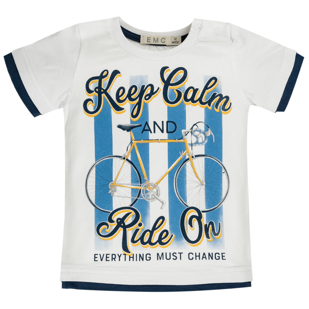 Bicycle Print T-Shirt