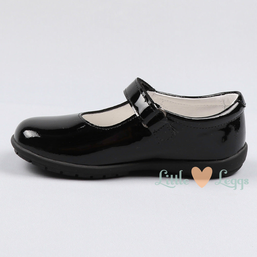 Black Patent Mary Jane School Shoe