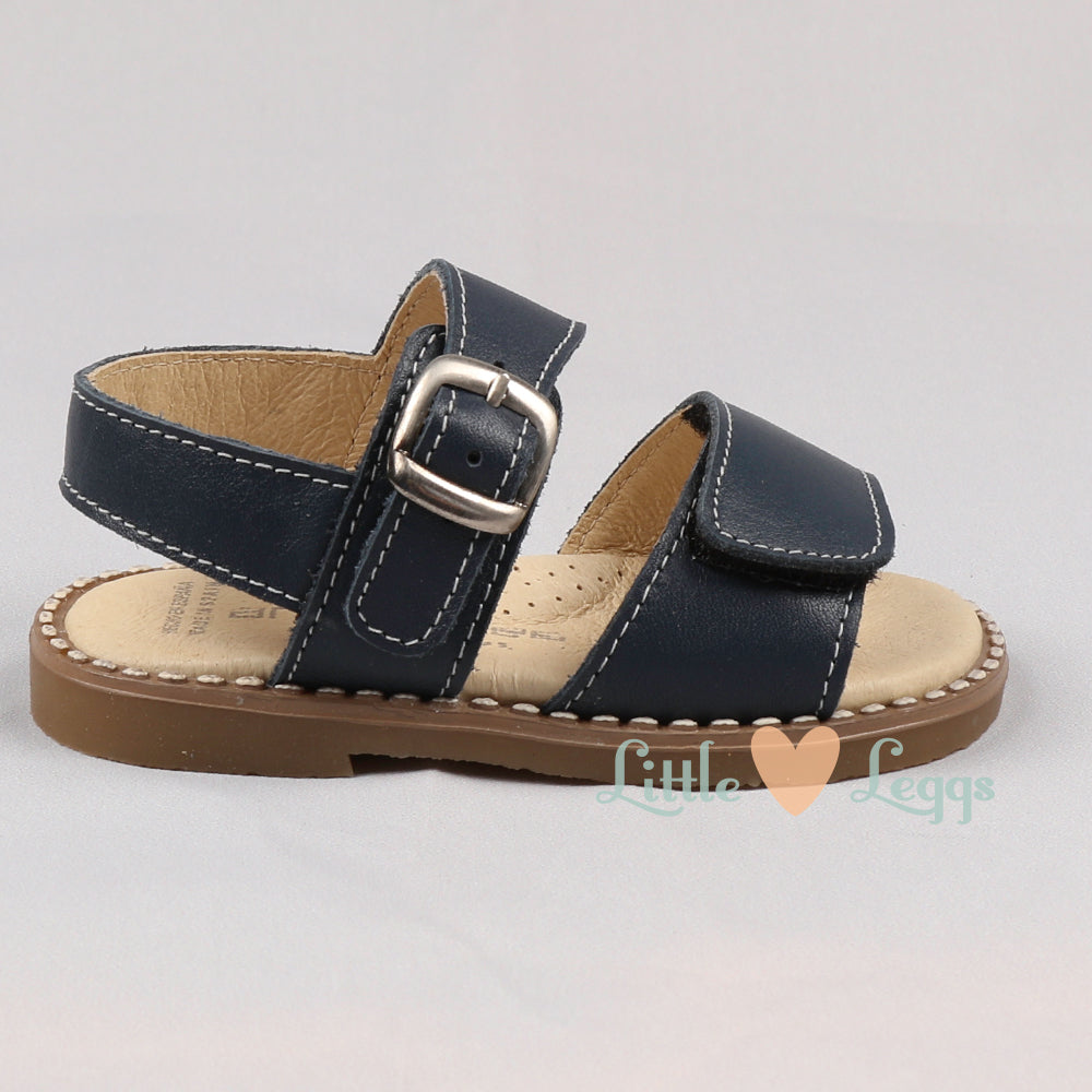 Navy Velcro & Buckle Sandal