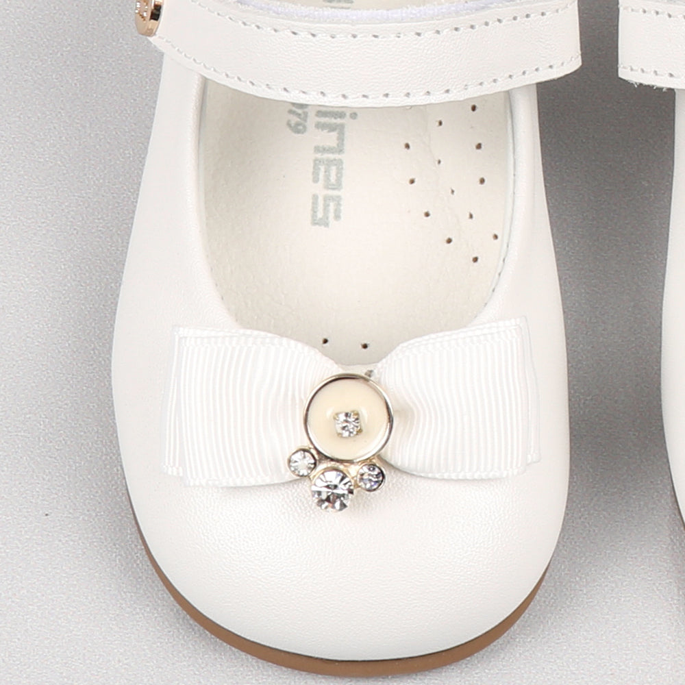 White Pearl Ballerina Shoe