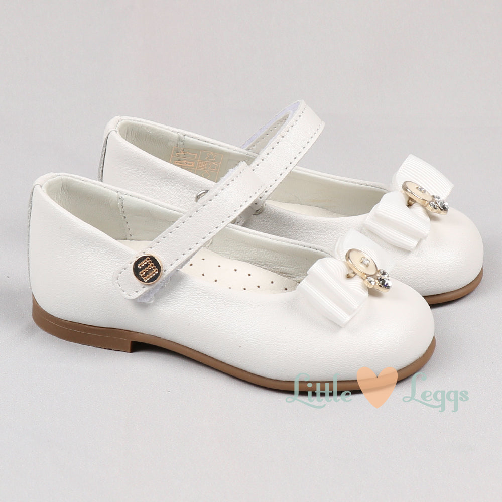 White Pearl Ballerina Shoe