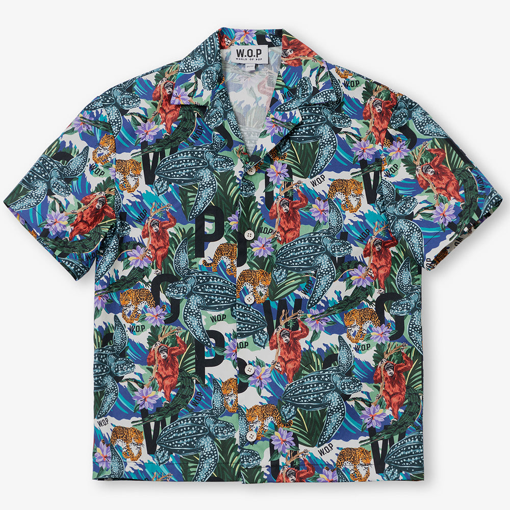 Boys Jungle Print Shirt