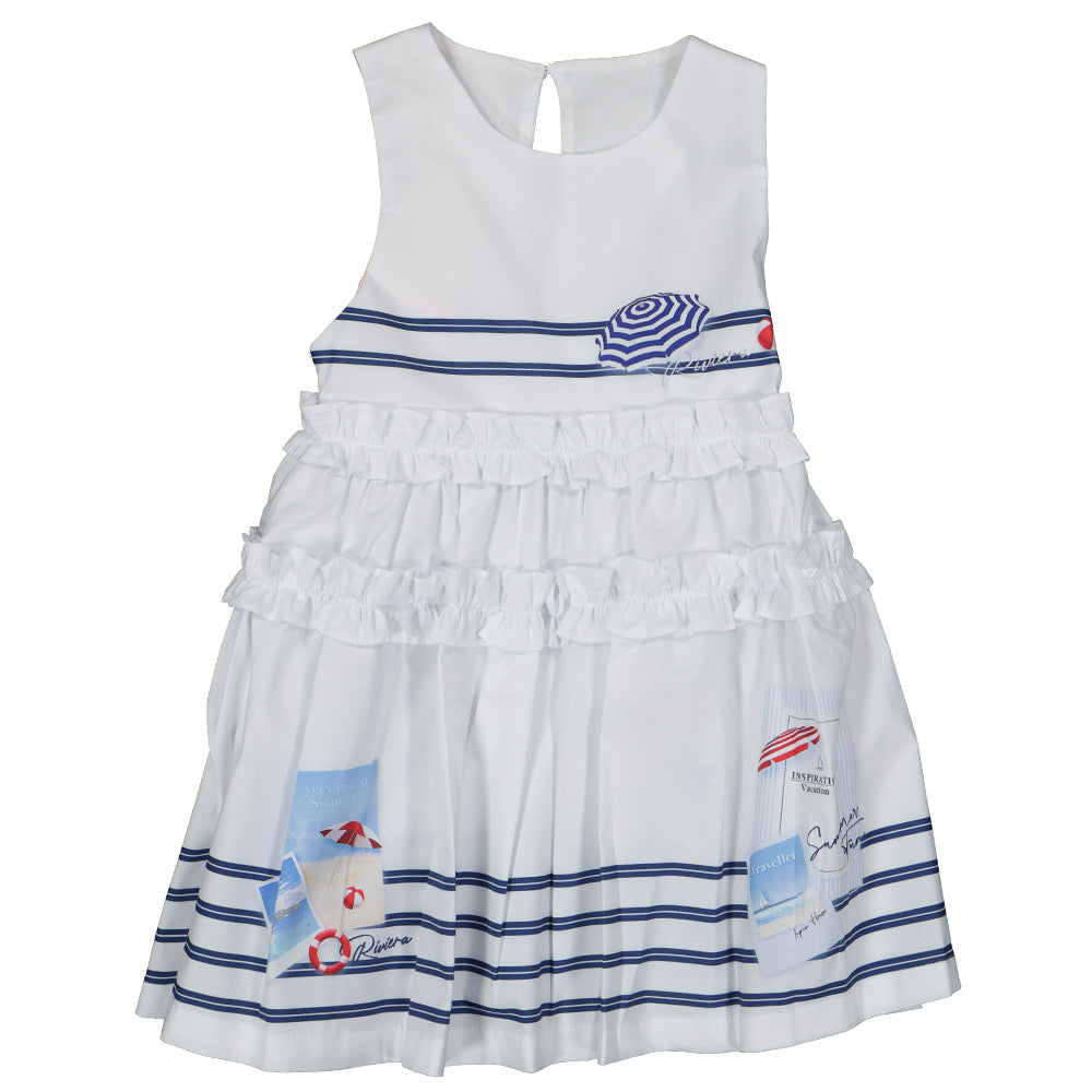 Santorini Print Dress