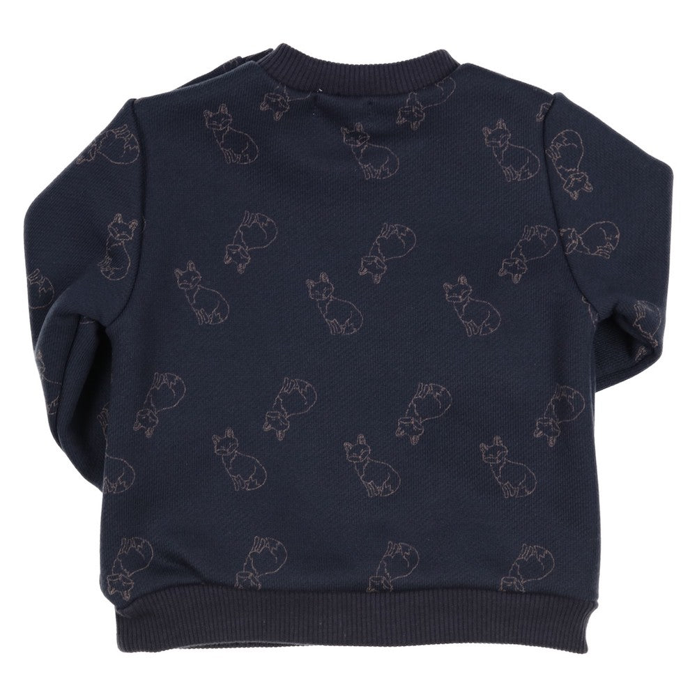Navy Animal Print Tracksuit