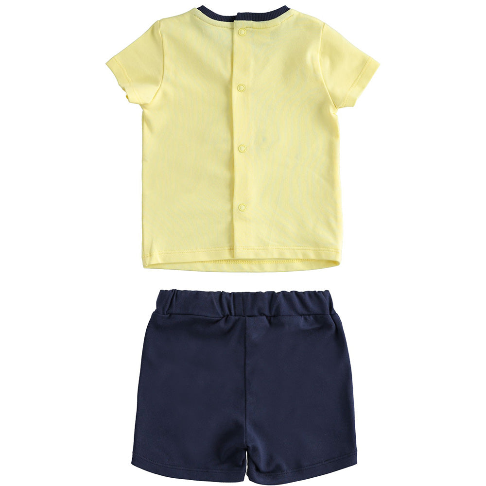 Lemon and Navy Outfit