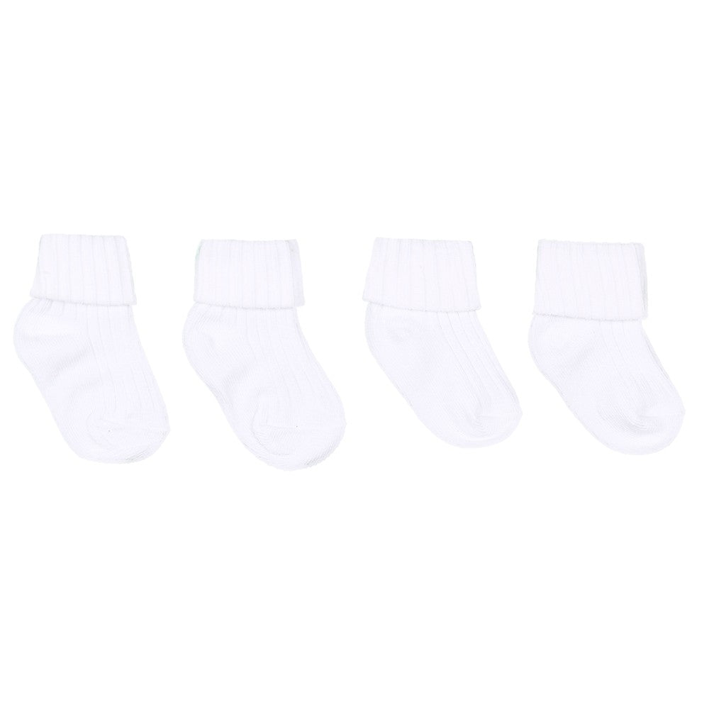 White Two Pack Ankle Socks