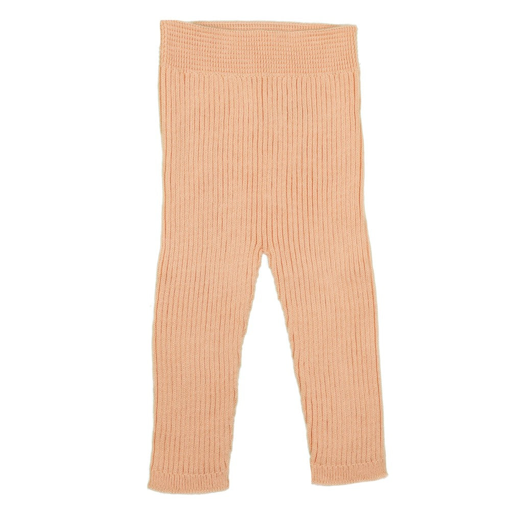 Apricot Ribbed Knit Trouser