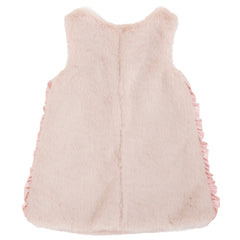 Dusty Pink Faux Fur Dress