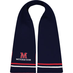 Navy & Red Reversible Scarf