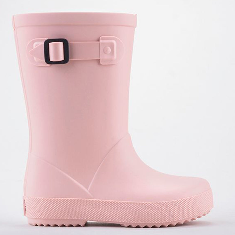 Pale Pink Buckle Wellington Boots