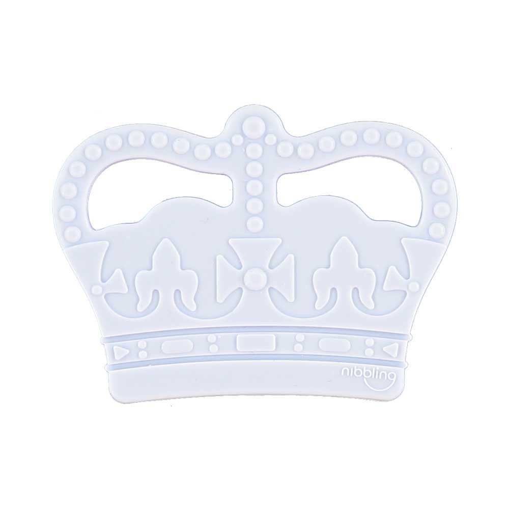 Pale Blue Crown Teething Toy