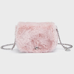 Pink Faux Fur Bag – Little Leggs
