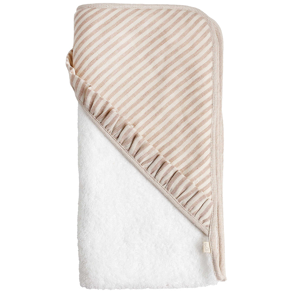 Ice Cream Stripe Hooded Bath Towel
