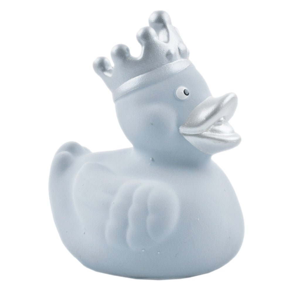 Pale Blue Crown Deluxe Rubber Duck
