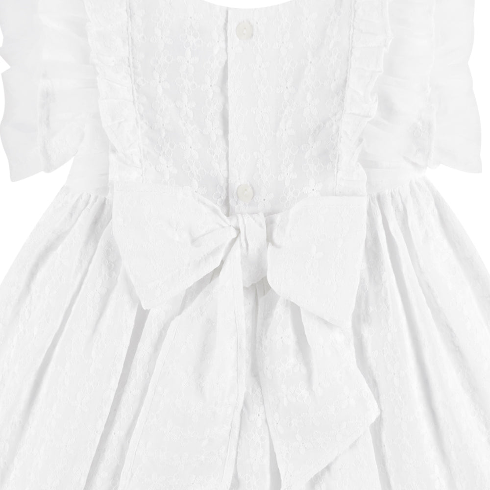 White Lace Flower Dress