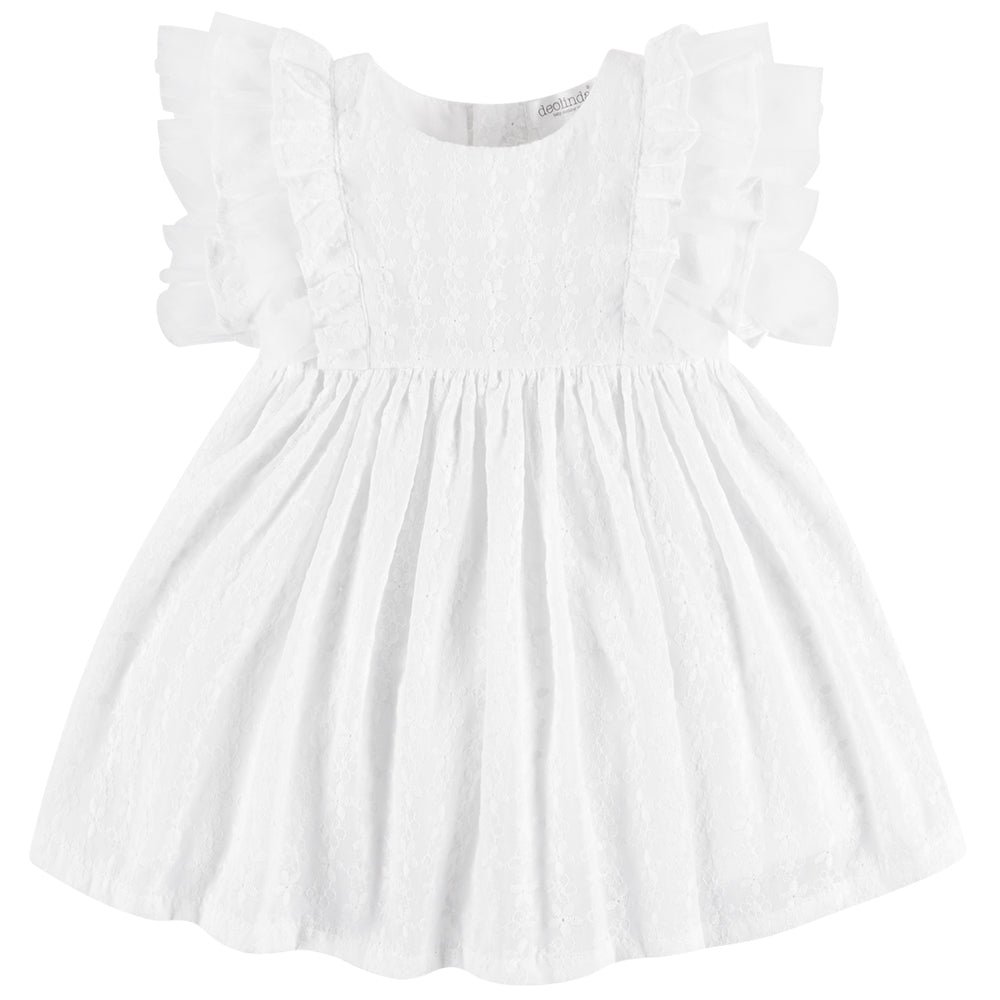 White Lace Flower Dress