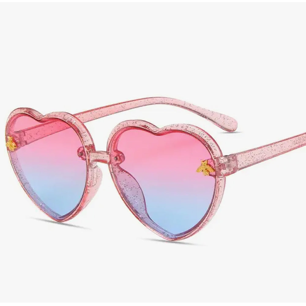 Heart Glitter Sunglasses