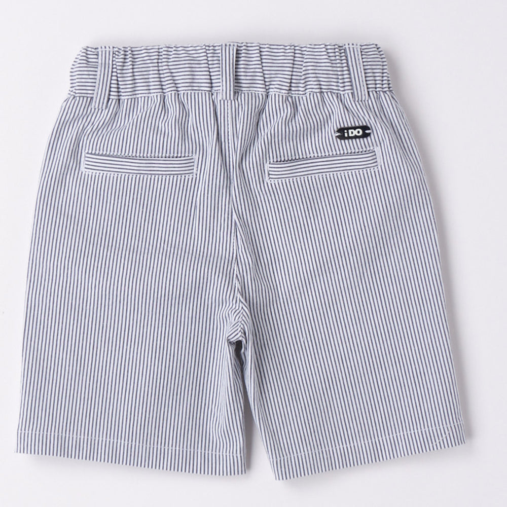 Navy Pin Stripe Shorts
