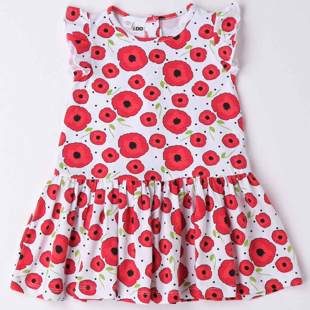 Poppy Print Jersey Dress