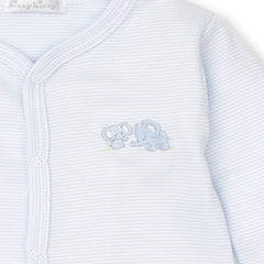Blue Jungle Embroidered  Babygrow