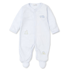 Blue Jungle Embroidered  Babygrow