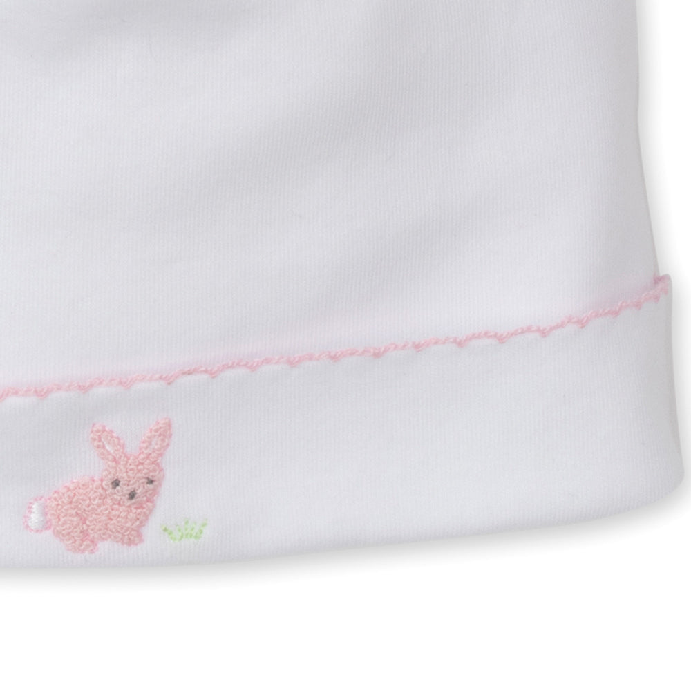 Pink Bunny Embroidered Hat