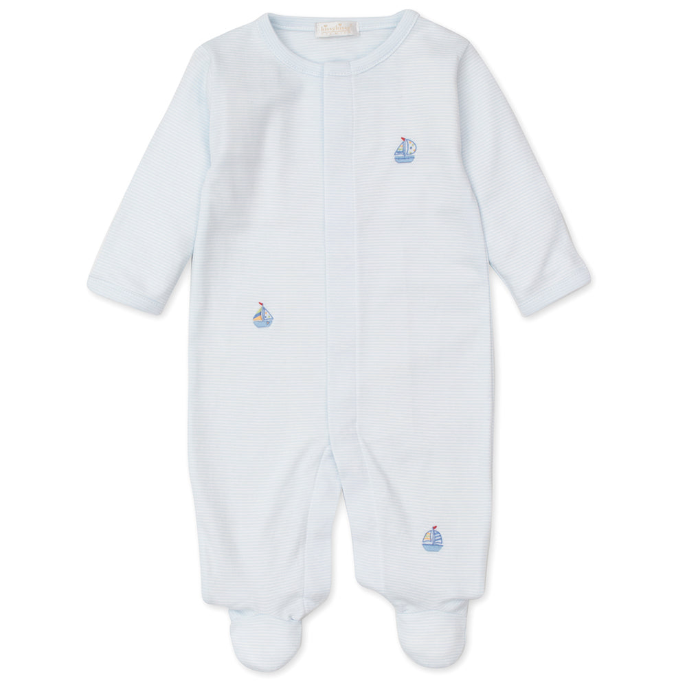 Sail Boat Embroidered Babygrow