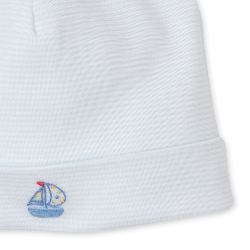 Sail Boat Embroidered Hat