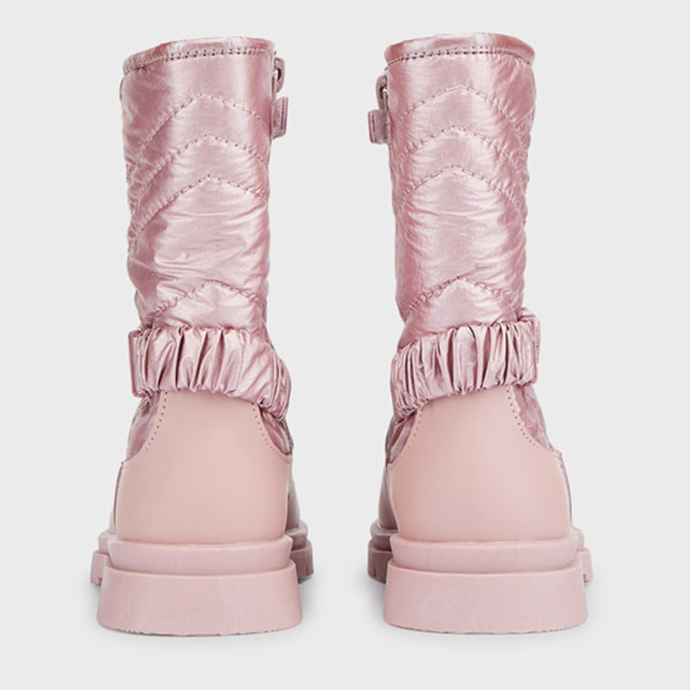 Pink Padded Boots