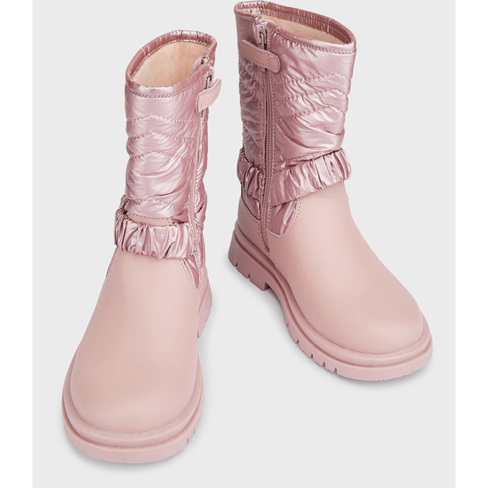 Pink Padded Boots
