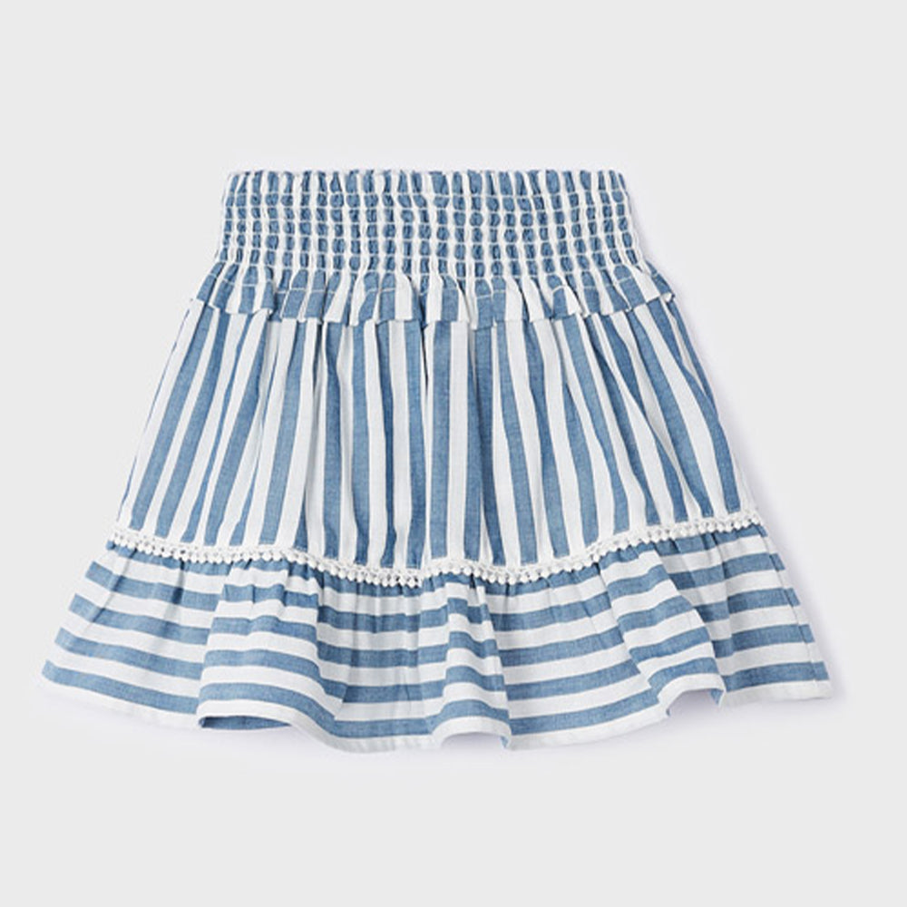 Stripe Blouse & Skirt Set