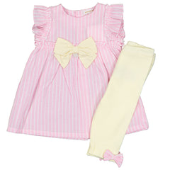 Lemon and Pink Stripe Outfit