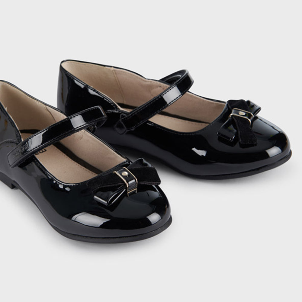 Girls Black Patent Mary Jane Shoes