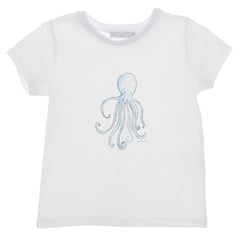 White Octopus Logo T-Shirt